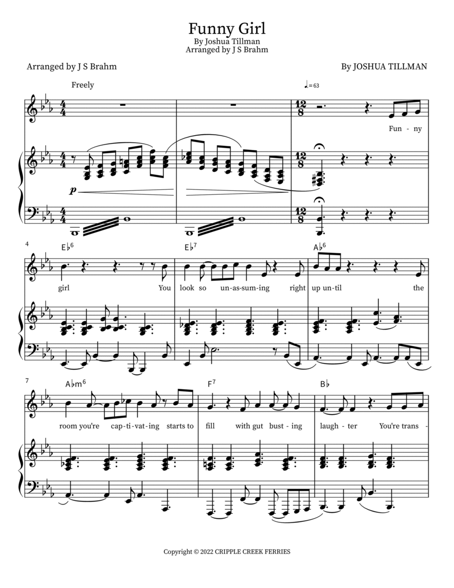 Funny Girl Funny Girl Voice scores gallery preview page 1