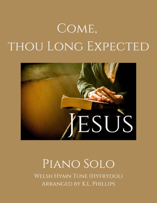 Book cover for Come, Thou Long Expected Jesus - Piano Solo