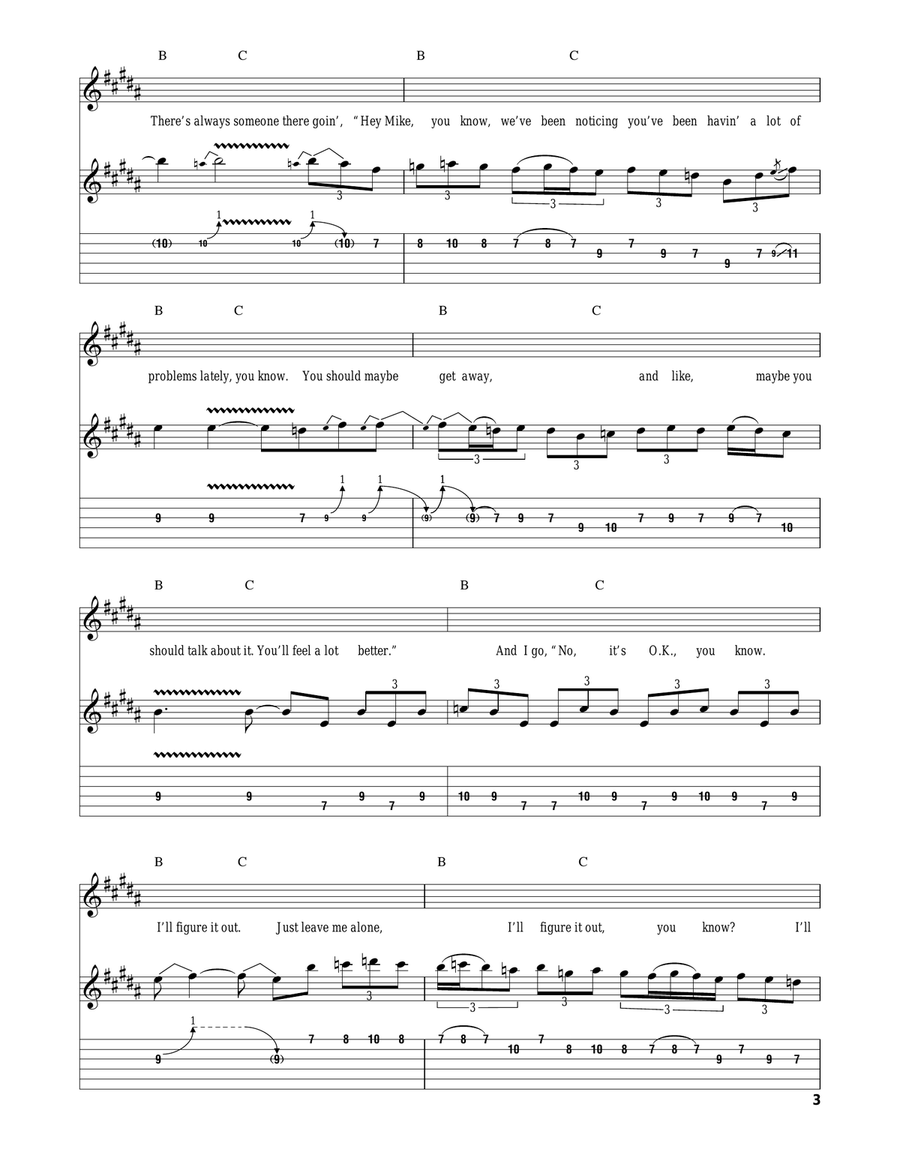 Institutionalized Acoustic Guitar scores gallery preview page 3