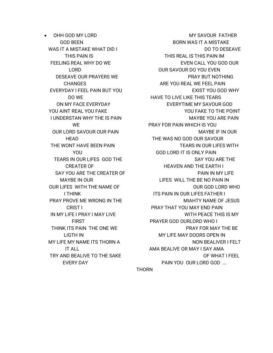 My first prayer My first prayer Acoustic Guitar scores gallery preview page 1