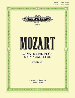 Book cover for Sonata for 2 Pianos in D K448 and Fugue in C minor K426 for 2 Pianos
