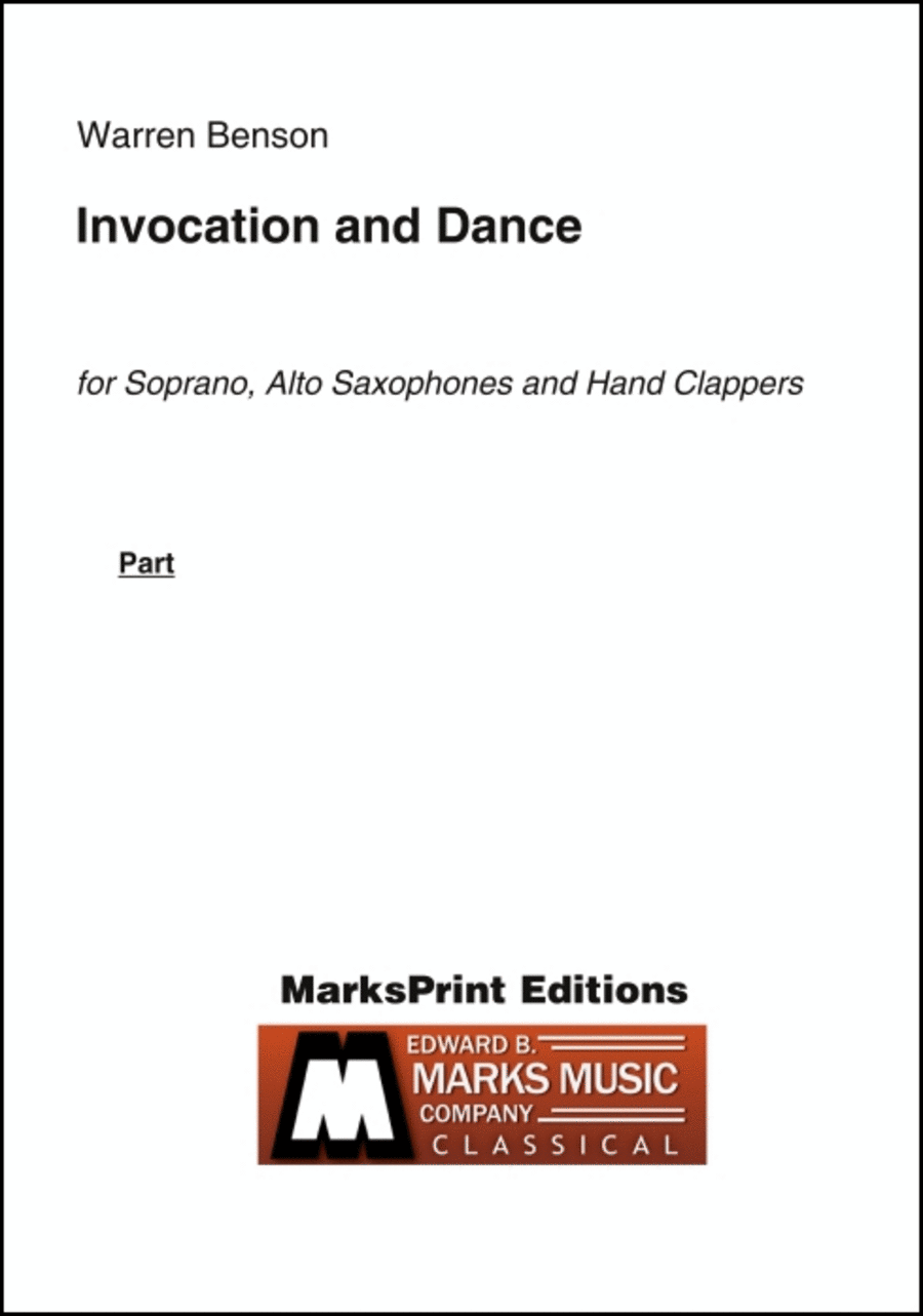 Invocation and Dance Choir scores gallery preview page 1
