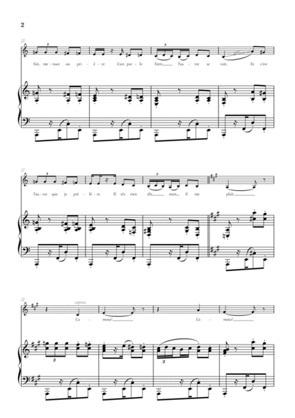 Bizet • Habanera from Carmen in A minor [Am] | alto sheet music with piano accompaniment image number null