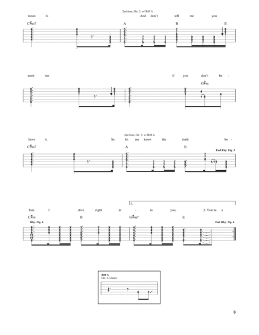 Dive Electric Guitar scores gallery preview page 3