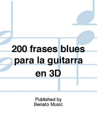 200 frases blues para la guitarra en 3D