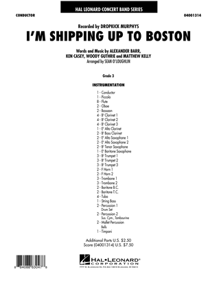I'm Shipping Up To Boston - Full Score