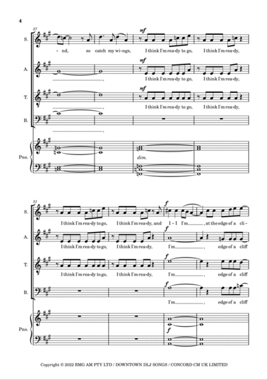 Ready Ready 4-Part scores gallery preview page 4