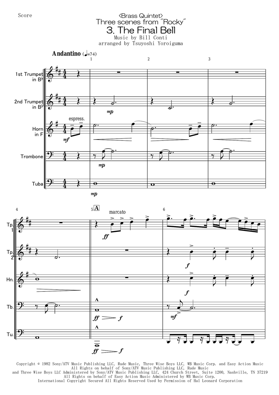 The Final Bell Brass Ensemble scores gallery preview page 1