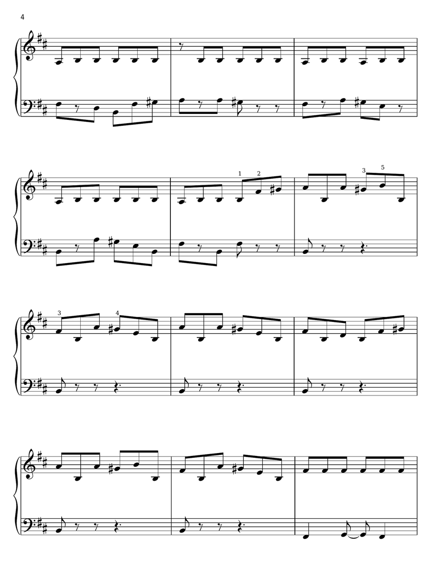 One Last Shot Easy Piano scores gallery preview page 4