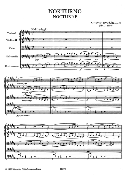 Nocturne B major, op. 40