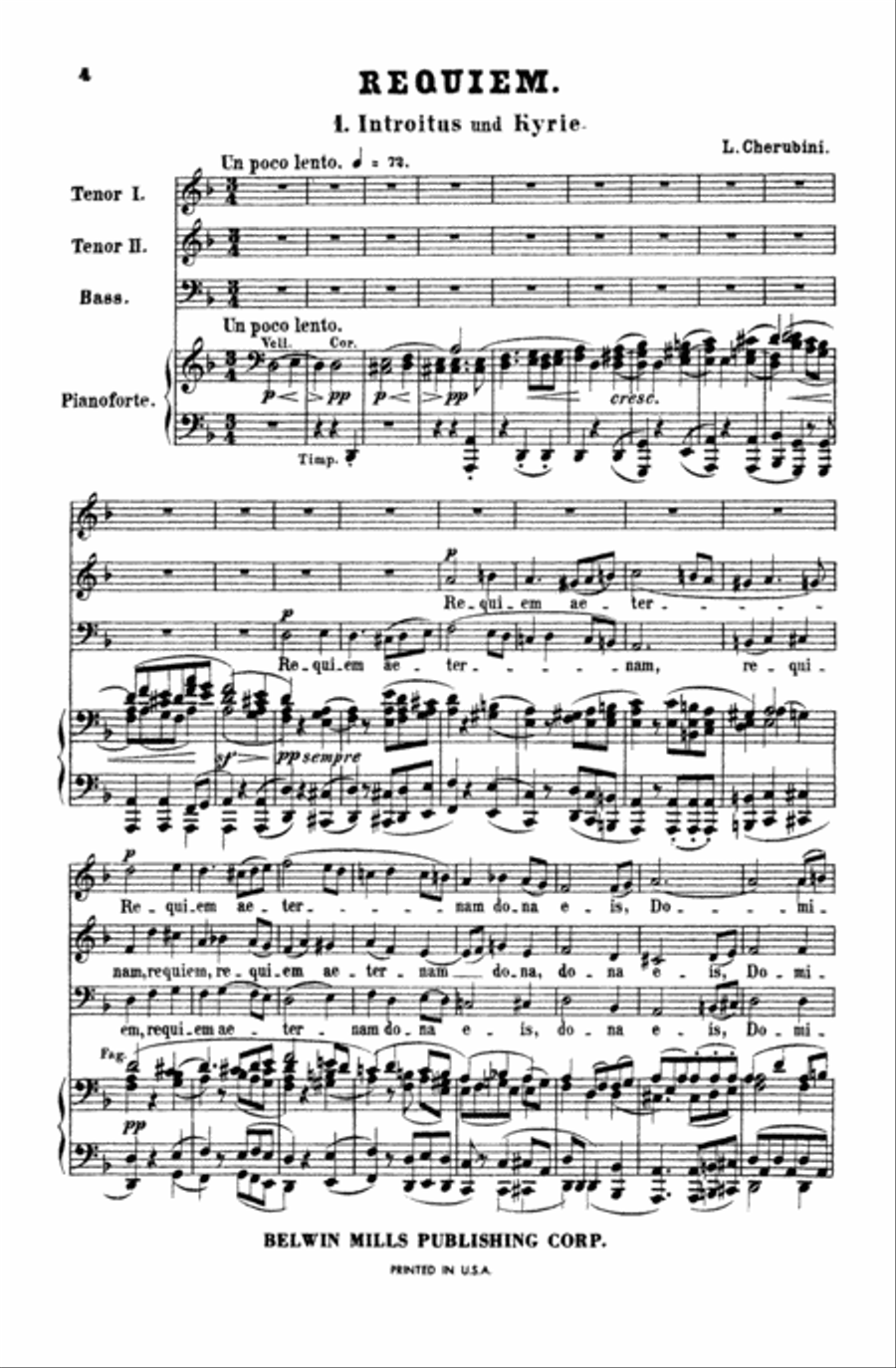Requiem in D Minor Men's Choir scores gallery preview page 5