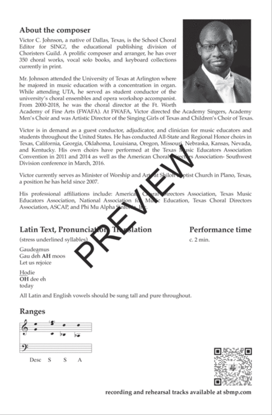 Gaudeamus Hodie SSA scores gallery preview page 3