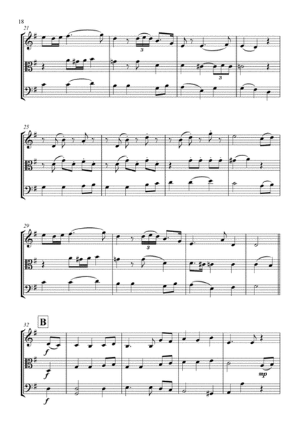 Away In A Manger for string trio (Violin-viola-cello incl. part scores) image number null