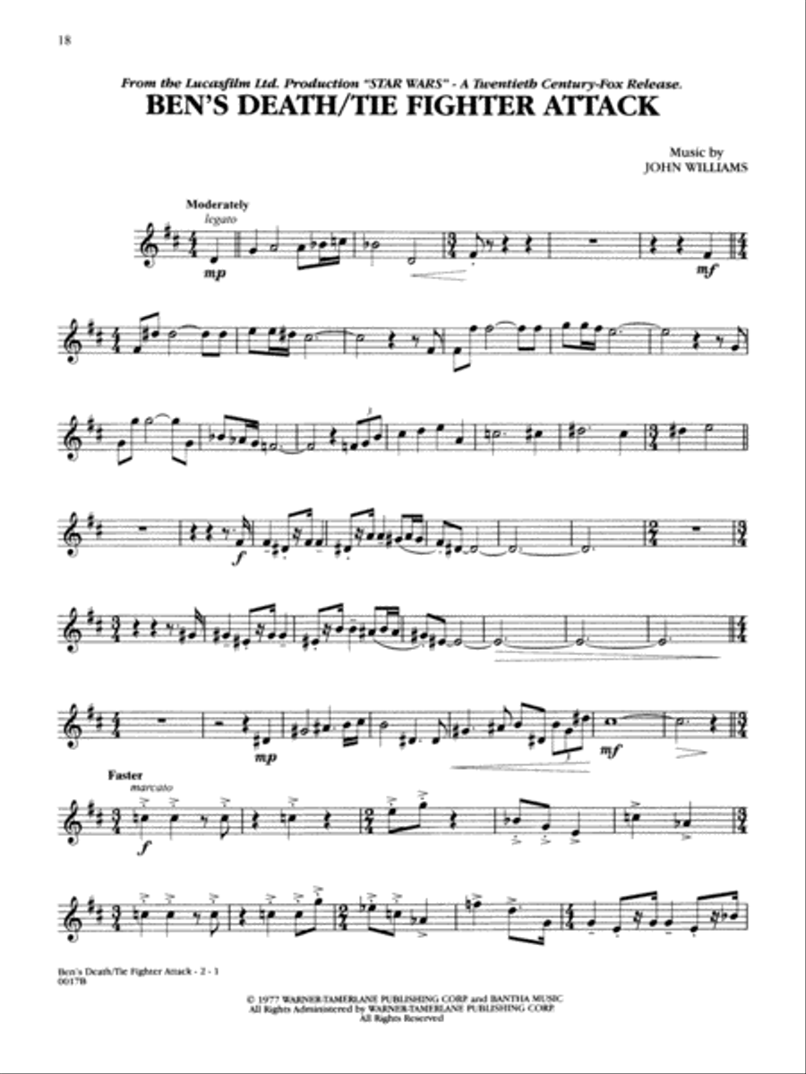 Music From The Star Wars Trilogy - Special Edition / Trumpet Trumpet Solo scores gallery preview page 4