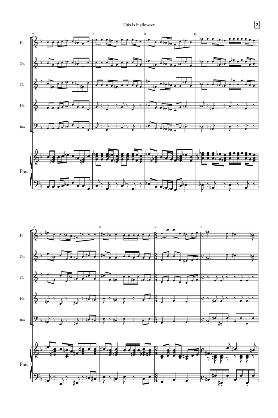 This Is Halloween Small Ensemble scores gallery preview page 2