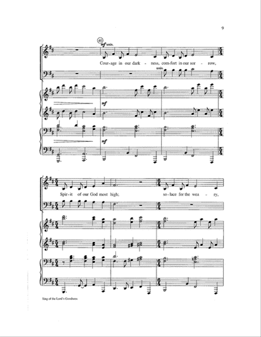 Sing of the Lord's Goodness Choir scores gallery preview page 9