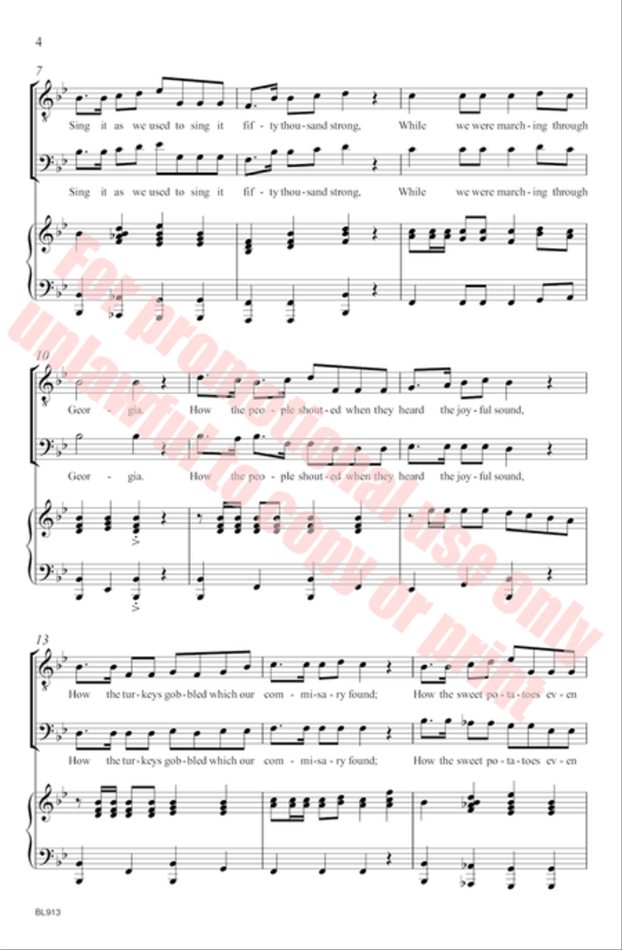 Marching Through Georgia TB scores gallery preview page 5