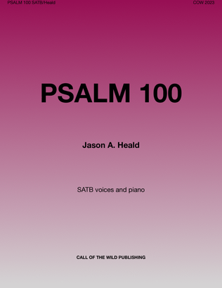 "Psalm 100" for SATB choir, piano, and optional handbells