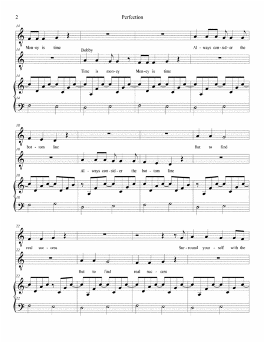 Perfection Voice Solo scores gallery preview page 2