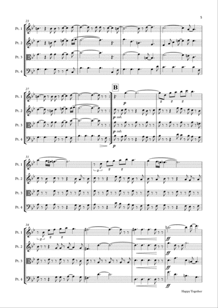 Happy Together Small Ensemble scores gallery preview page 5