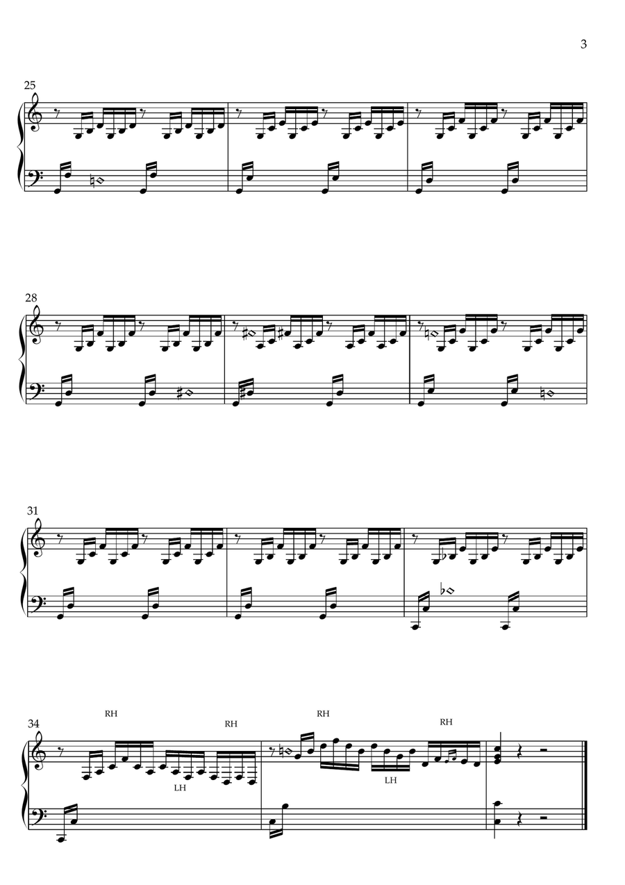 Prelude in C - Johann Sebastian Bach for Lever harp Celtic Harp scores gallery preview page 4