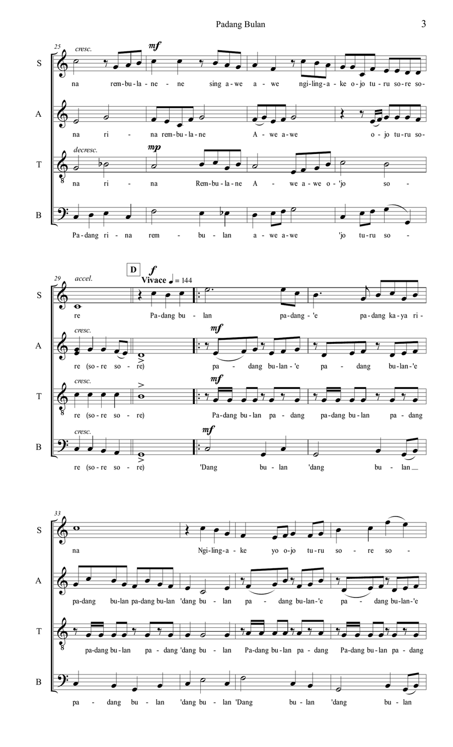 Padang Bulan 4-Part scores gallery preview page 3