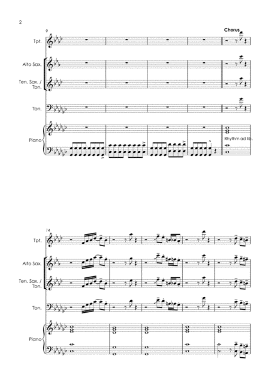 Nine To Five Tenor Saxophone scores gallery preview page 4