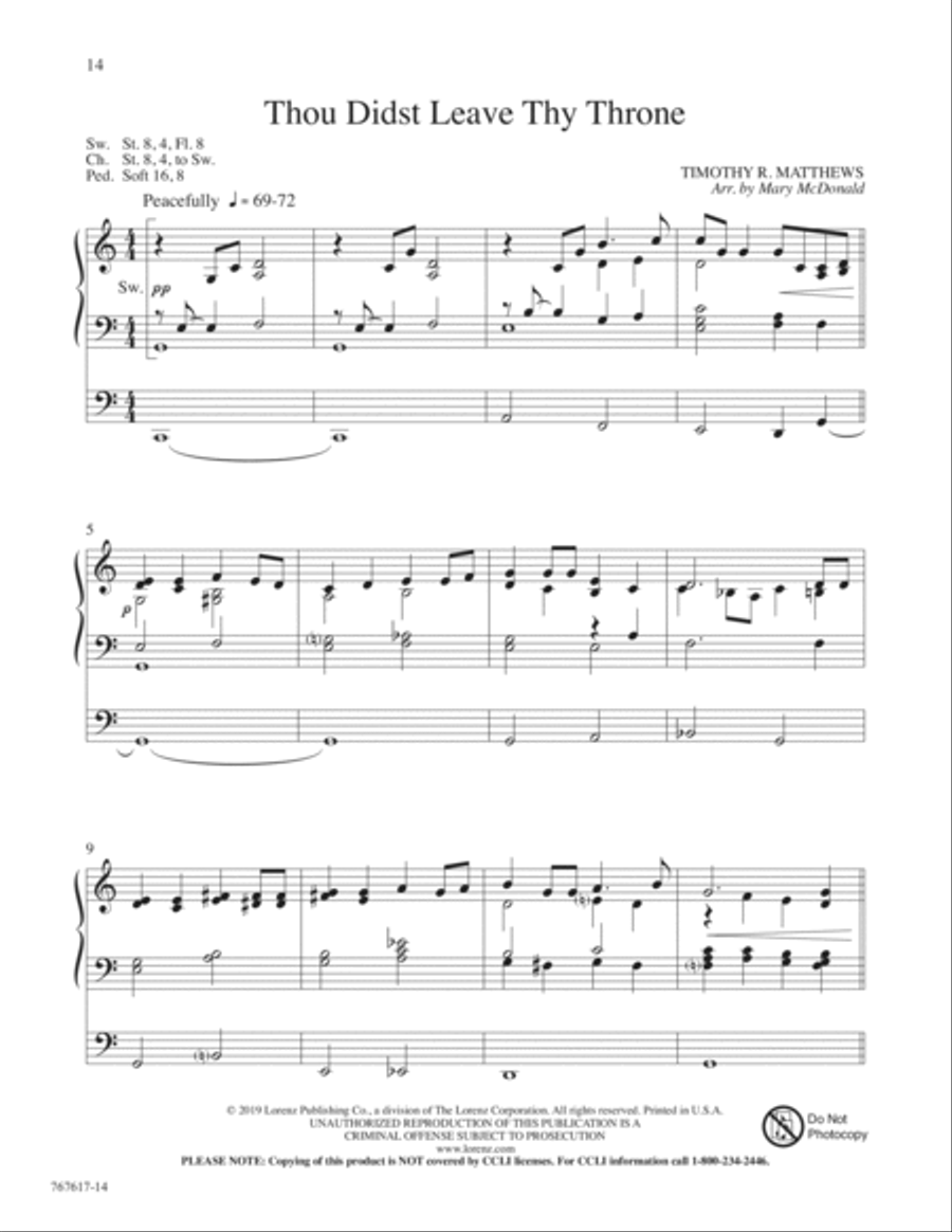 Tidings of Joy! Promises of Peace Organ Solo scores gallery preview page 7