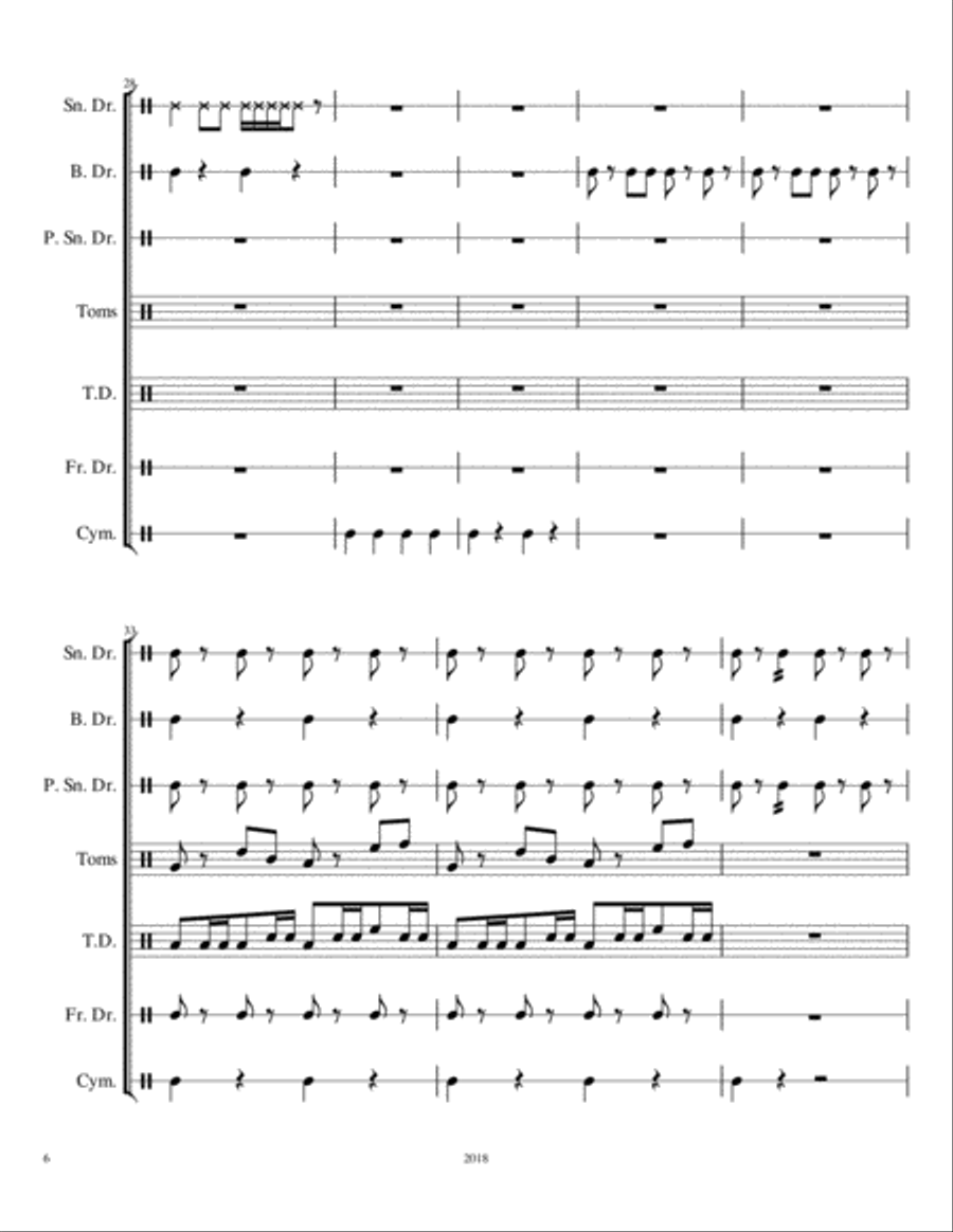 Drumline 2 Drumline 2 Marching Band scores gallery preview page 6