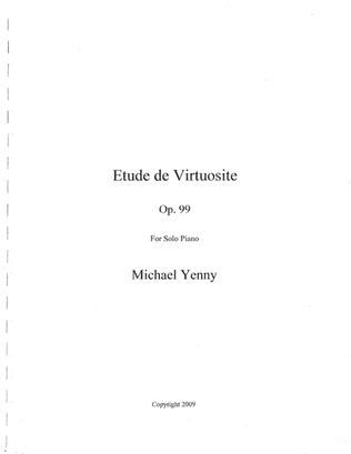 Etude de Virtuosite, op. 99