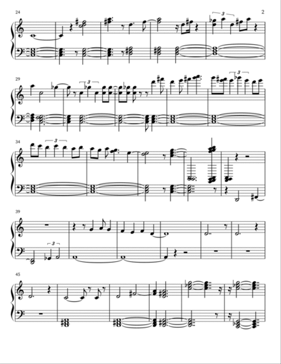Winter's Grip Winter's Grip Piano Solo scores gallery preview page 2