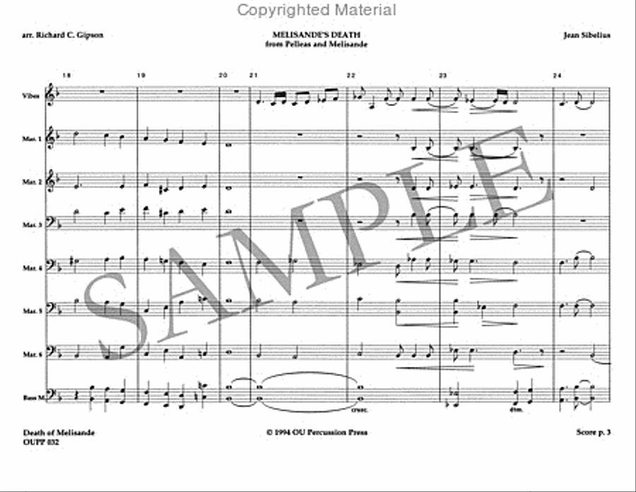 Melisande's Death Percussion Ensemble scores gallery preview page 4