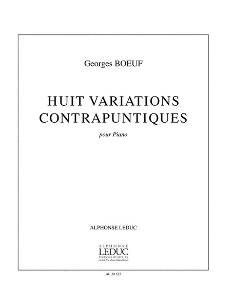 Huit Variations Contrapuntiques (25