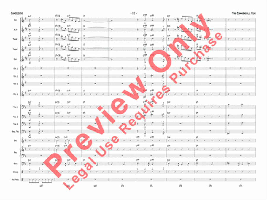 The Cannonball Run Jazz Ensemble scores gallery preview page 23