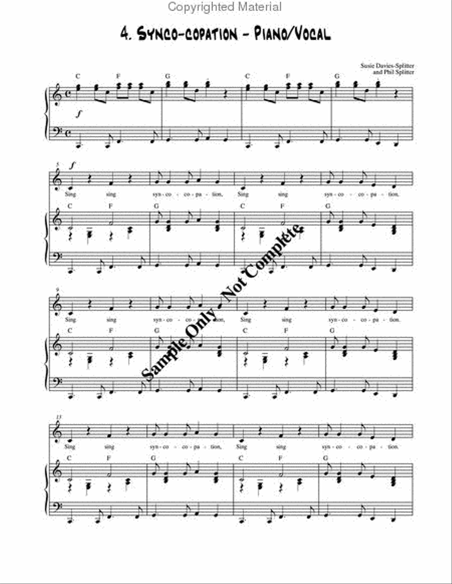 Jazz & Blues for Kids Choir scores gallery preview page 10