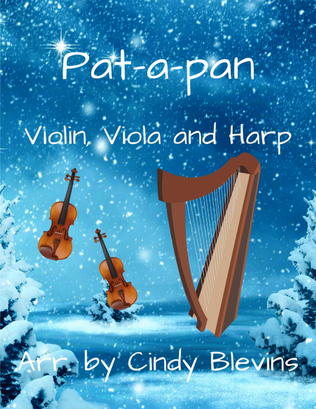 Book cover for Pat-a-pan, for Violin, Viola and Harp