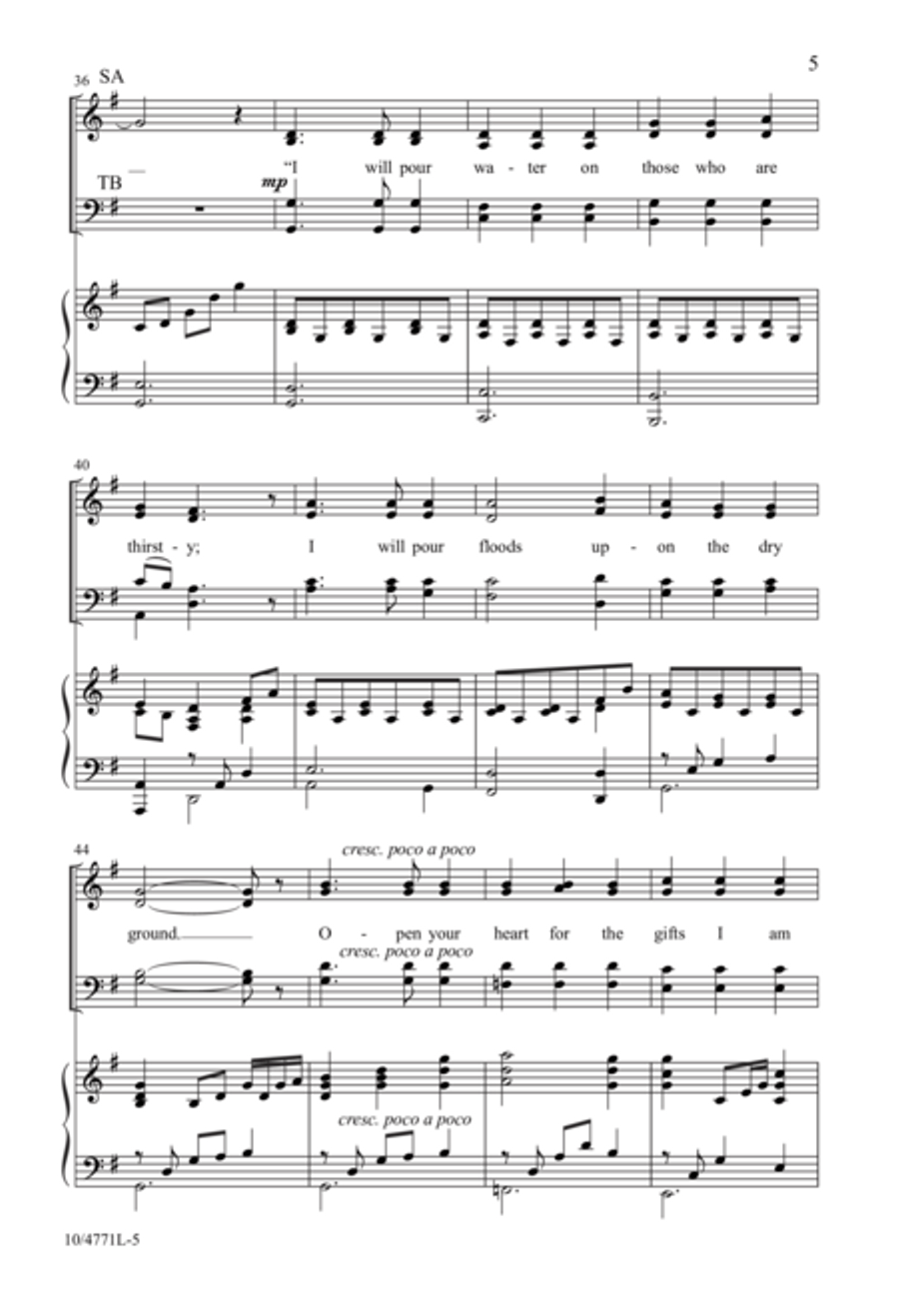 Come, Every One Who Is Thirsty 4-Part scores gallery preview page 5