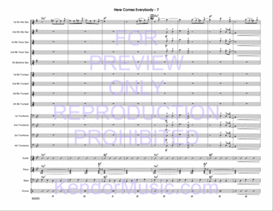 Here Comes Everybody Jazz Ensemble scores gallery preview page 8