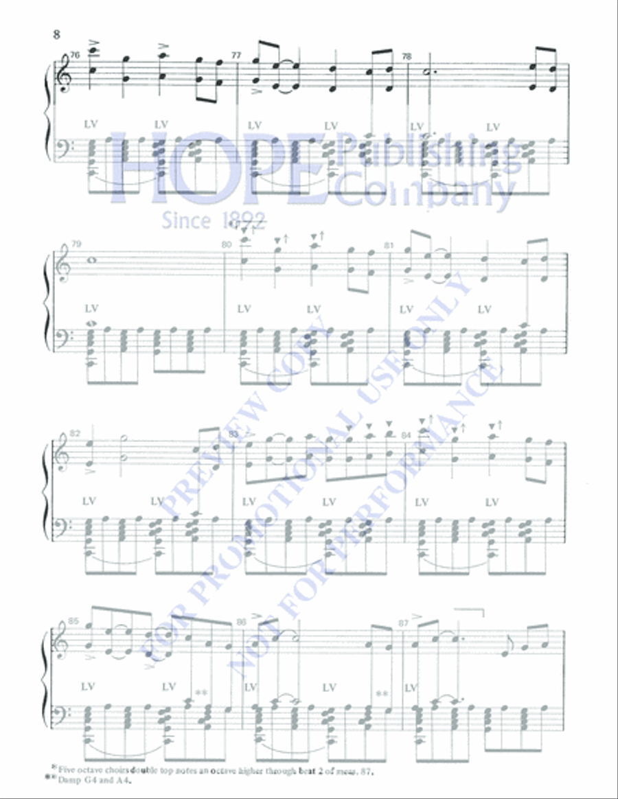 A Song of Gladness 5-Octaves scores gallery preview page 8