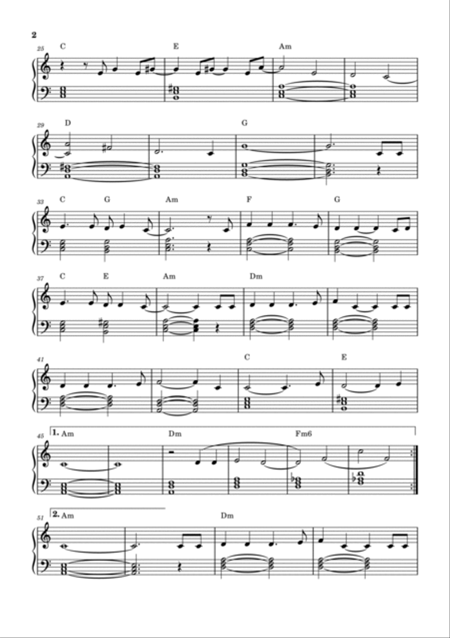 First Day Of My Life Piano Solo scores gallery preview page 2