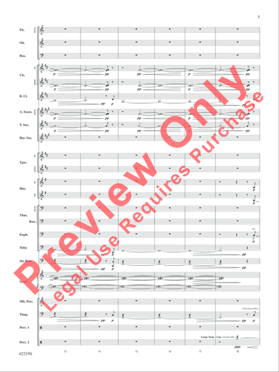 Man of Steel, Suite from Concert Band scores gallery preview page 6