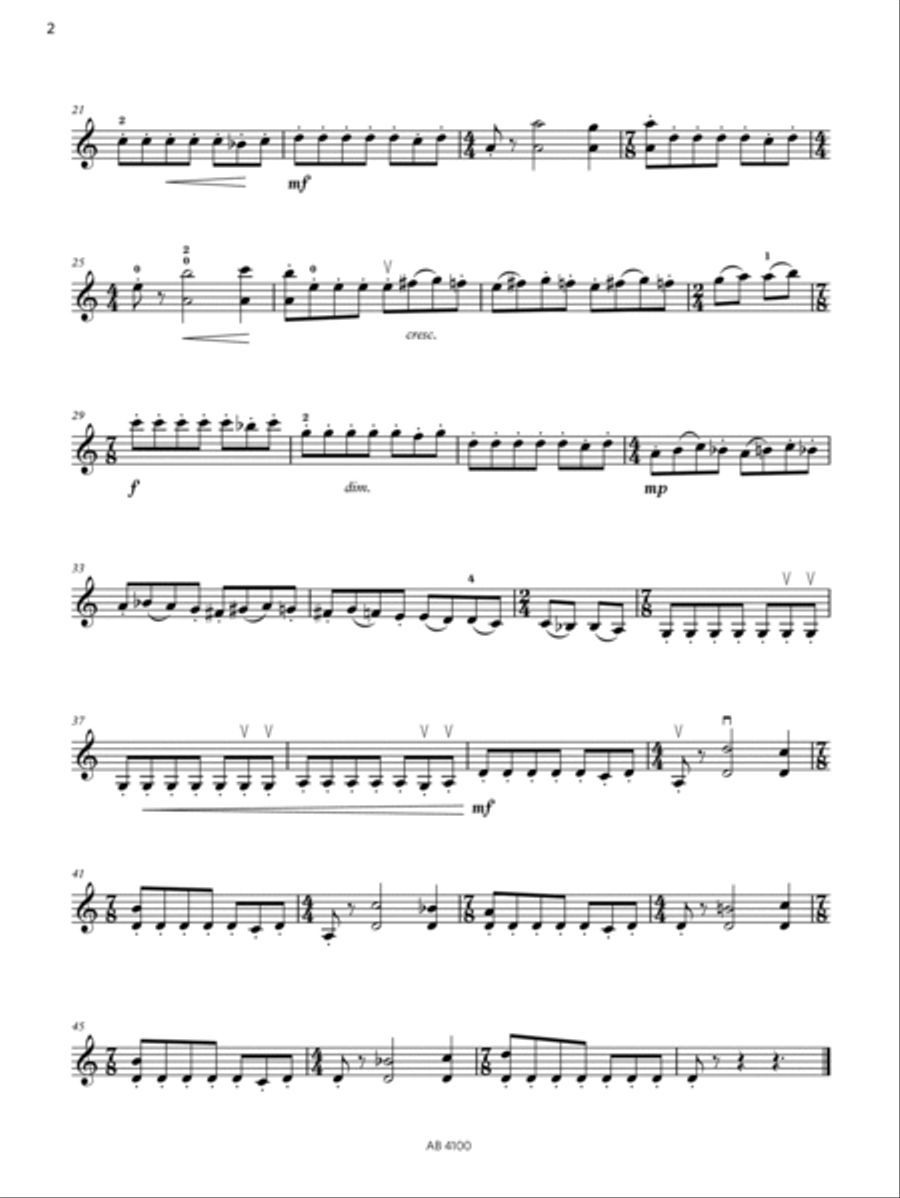 Moderato (Grade 6, C1, from the ABRSM Violin Syllabus from 2024)