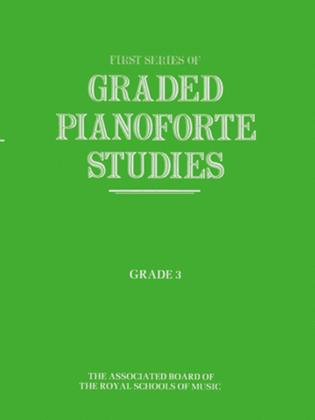 Book cover for Graded Pianoforte Studies, First Series, Grade 3