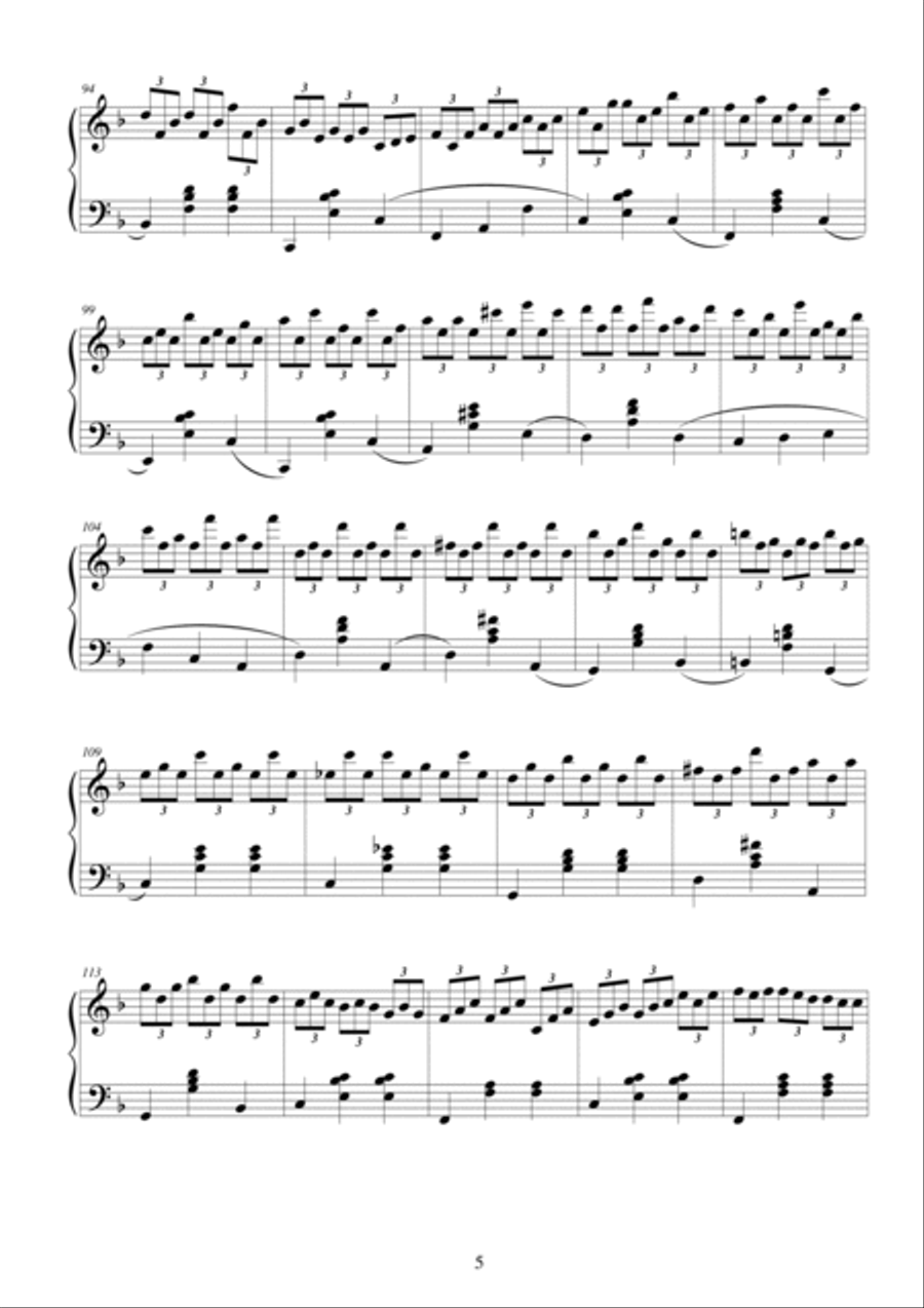 2 Waltzes for piano - CS059 4-Part scores gallery preview page 5