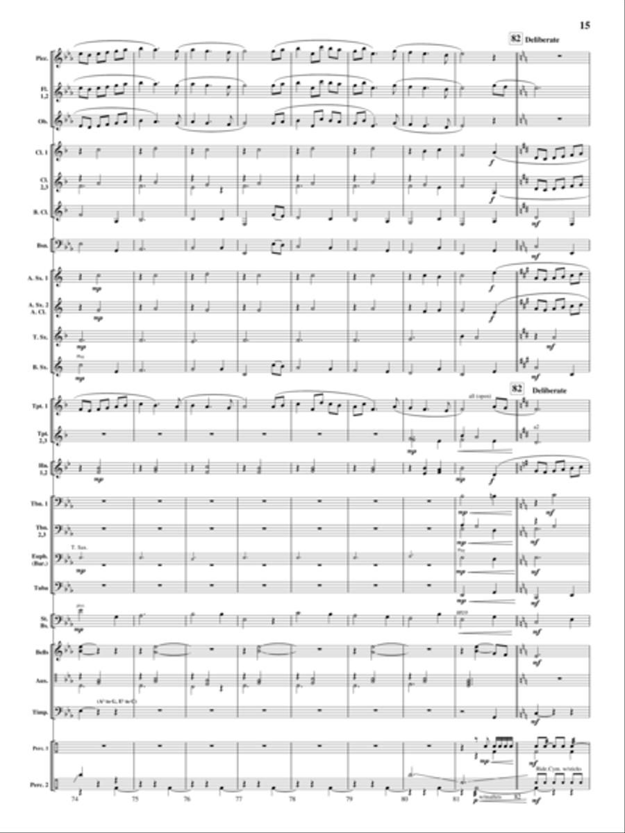 On Wings of Magic On Wings of Magic Concert Band scores gallery preview page 14