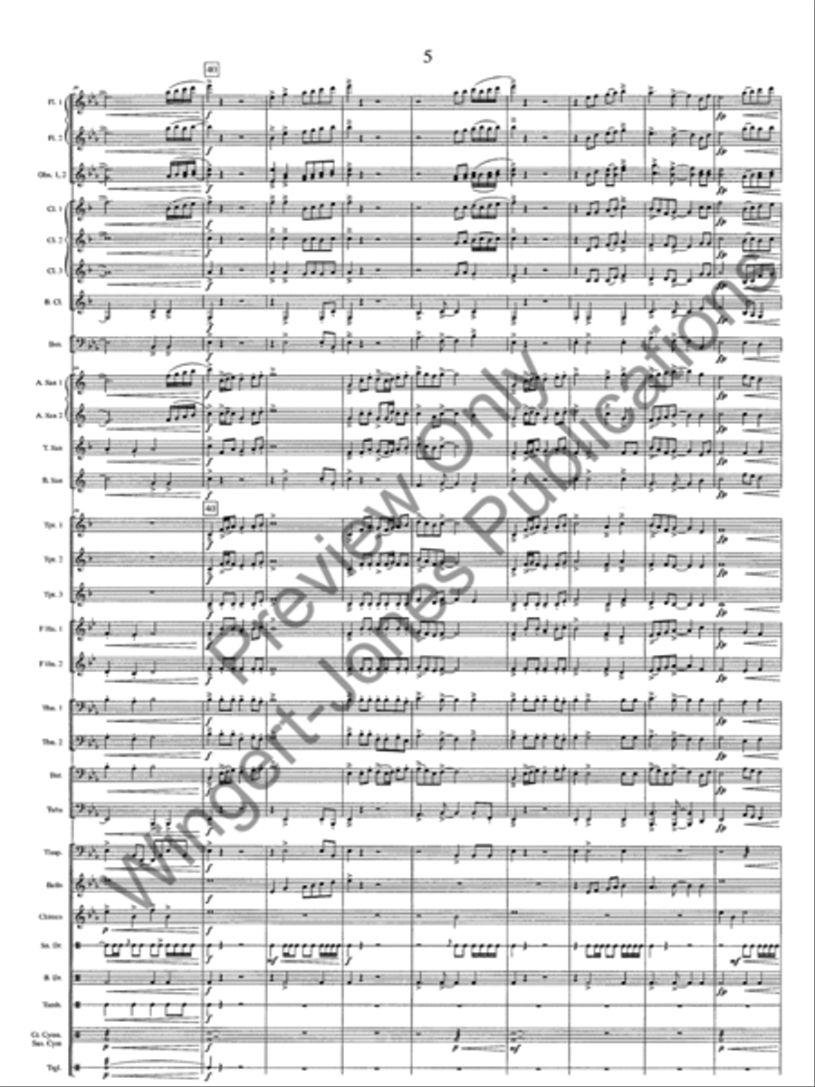 Emblem Of Freedom Emblem Of Freedom Concert Band scores gallery preview page 8
