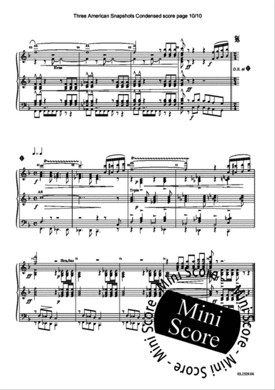 Three American Snapshots Three American Snapshots Fanfare Band scores gallery preview page 41