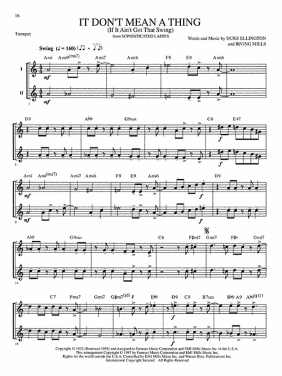 Great Jazz Duets Great Jazz Duets Trumpet scores gallery preview page 2