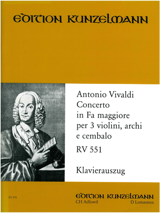 Book cover for Concerto for 3 violins