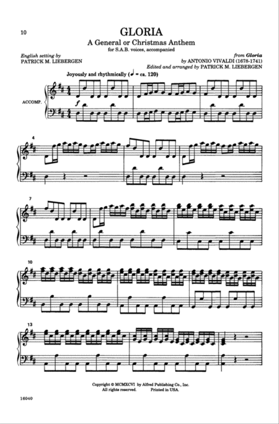 Favorite Sacred Classics for SAB Choirs 3-Part scores gallery preview page 6